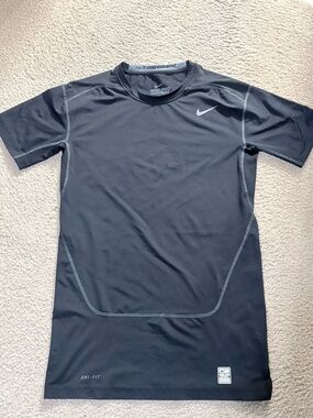 Nike Black and White Pro Combat Compression Top
